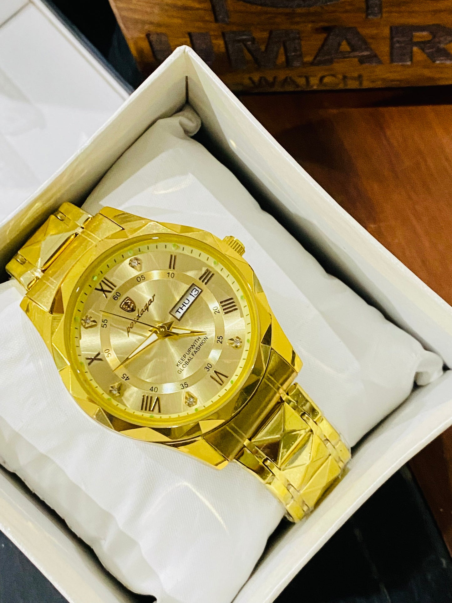 Luxury Watch watch full Golden with Day date function