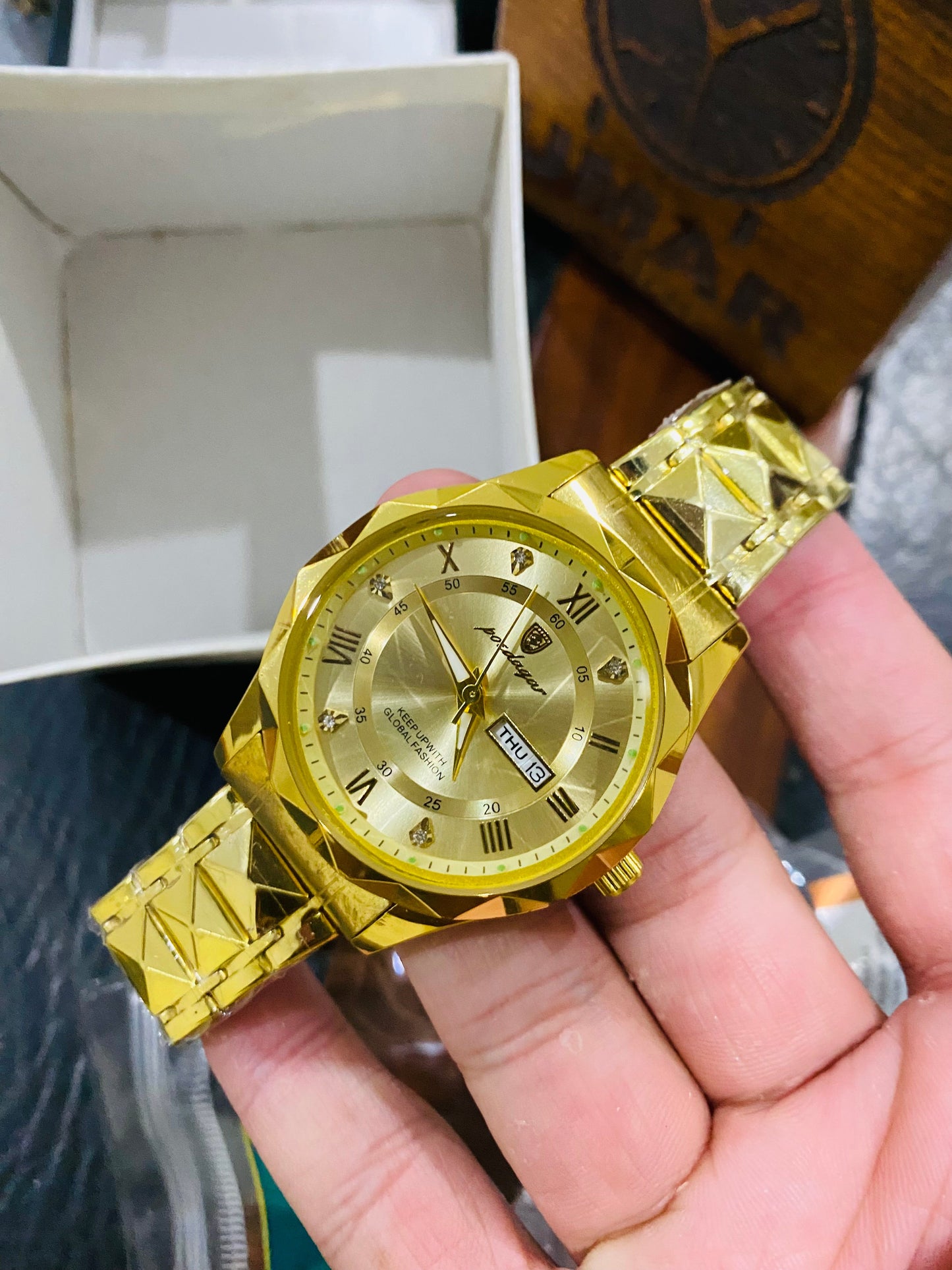 Luxury Watch watch full Golden with Day date function